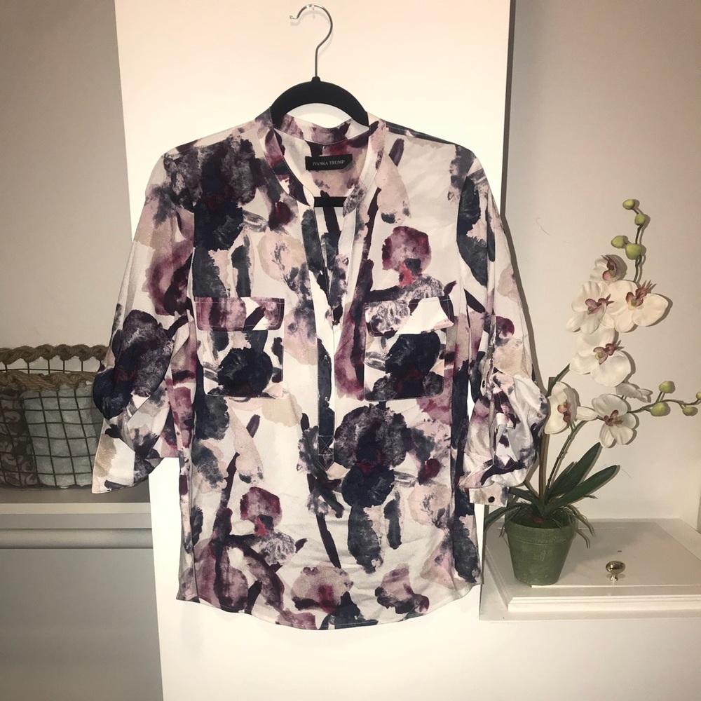 Ivanka Trump Purple and White Boise